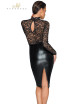 Robe wetlook et dentelle F228