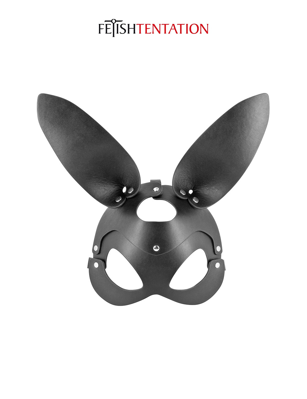 Masque bunny simili cuir réglable - Fetish Tentation