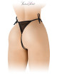 String noir ouvert à nouer Stella - Fashion Secret