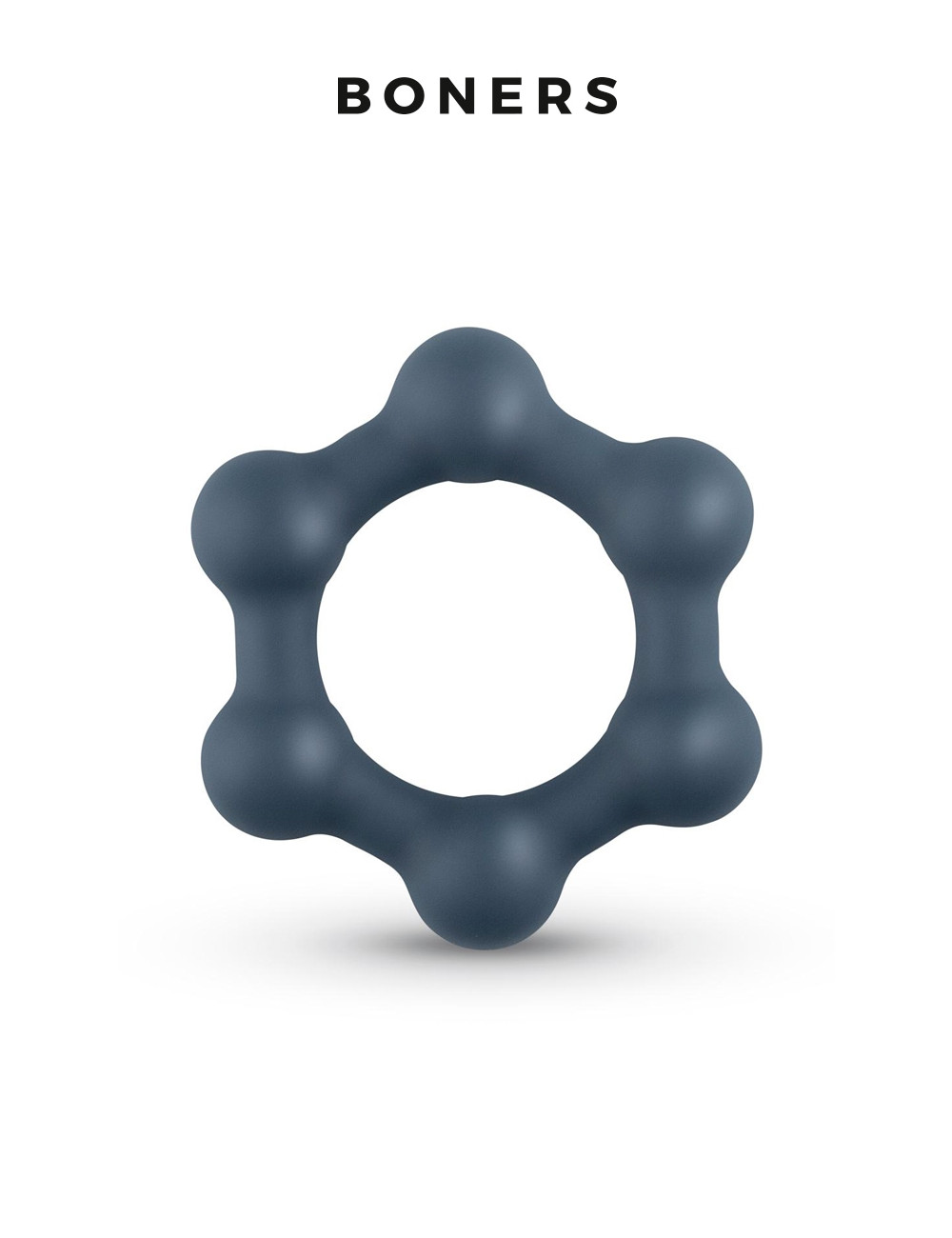 Cockring Hexagonal avec billes en acier - Boners
