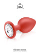 Plug bijou silicone rouge L - Hidden Eden