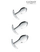 Set 3 plugs anal en verre Glossy Toys n° 17