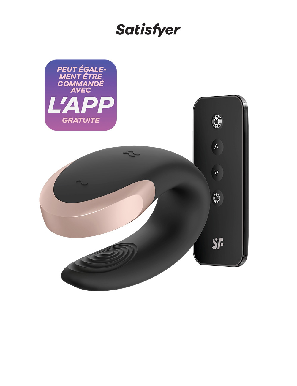 Stimulateur Double Love noir - Satisfyer