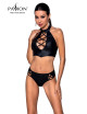 Bustier et string faux cuir Nancy - Passion