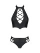Bustier et string faux cuir Nancy - Passion