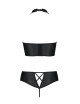 Bustier et string faux cuir Nancy - Passion