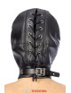 Cagoule BDSM simili cuir avec baillon amovible - Fetish Tentation