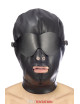 Cagoule simili cuir avec bandeau amovible - Fetish Tentation