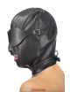 Cagoule simili cuir avec bandeau amovible - Fetish Tentation
