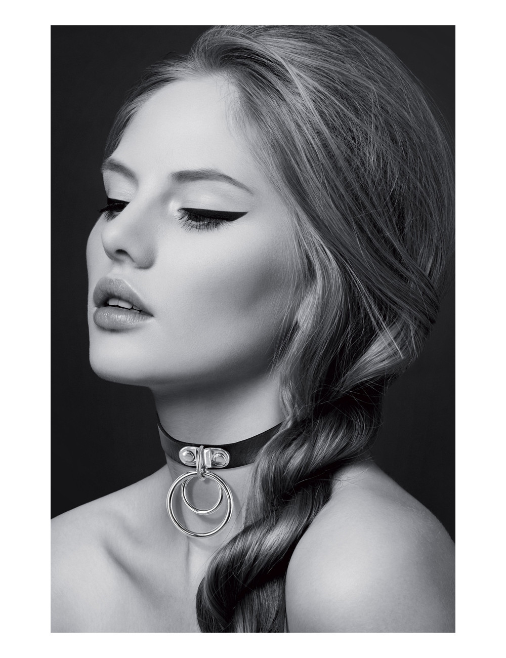 Collier Fetish avec double  anneau - Bijoux pour Toi