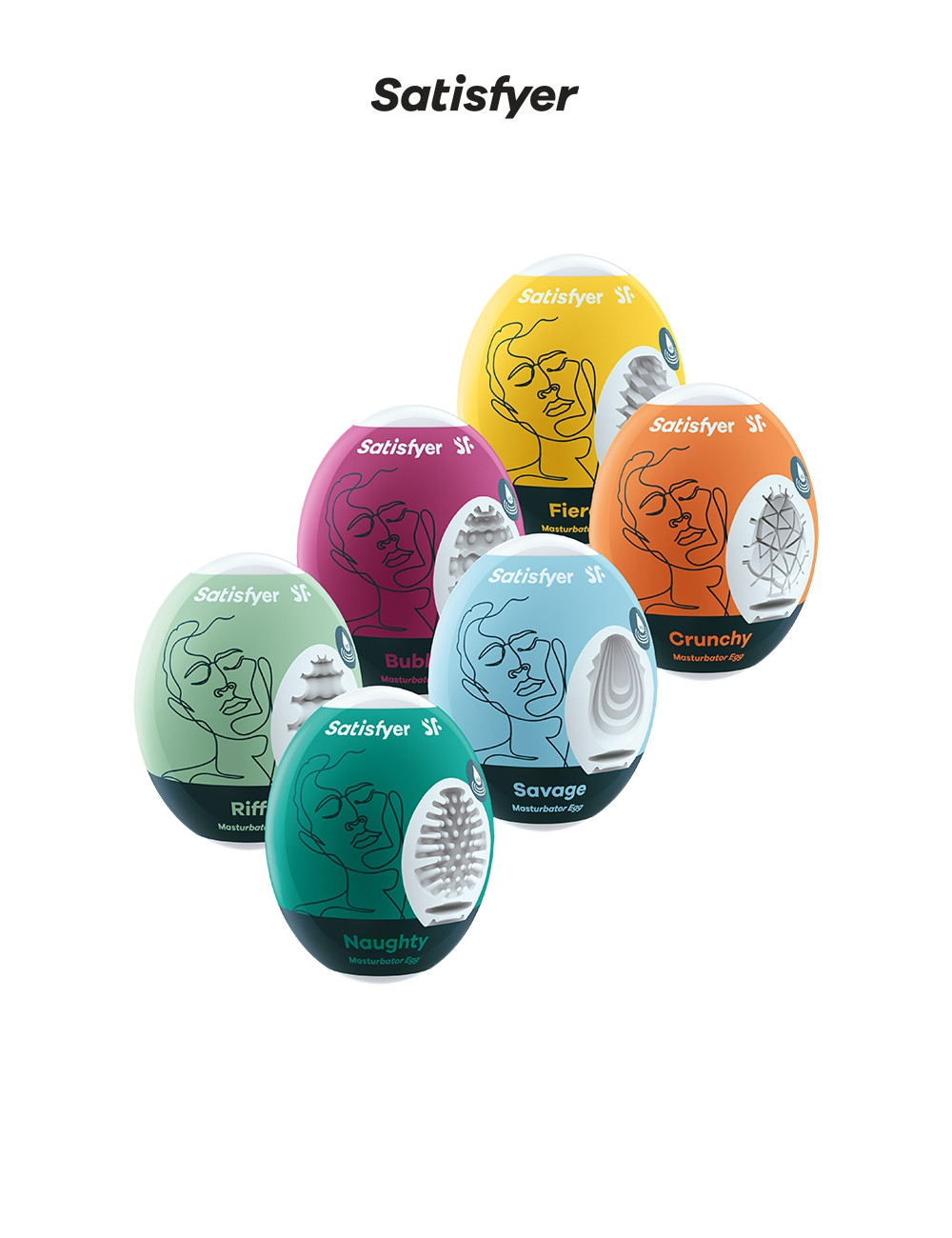 Pack de 6 Satisfyer Eggs assortis