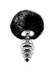 Plug métal Fluffy Twist M noir - Alive