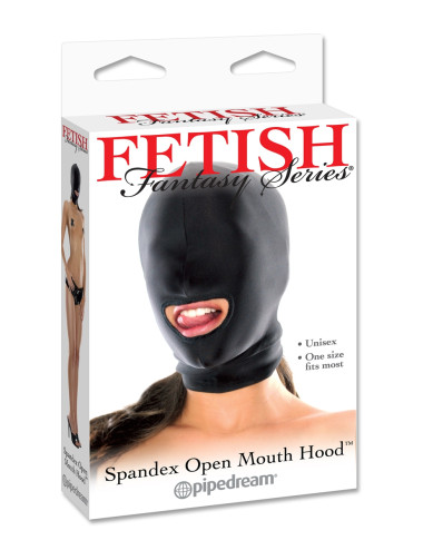 Cagoule spandex bouche ouverte