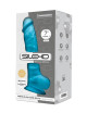 Gode double densité bleu 17,5 cm - SilexD