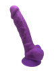 Gode double densité violet 17,5 cm - SilexD