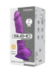 Gode double densité violet 17,5 cm - SilexD
