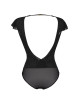 Body tulle et dentelle noir V-9900 - Axami
